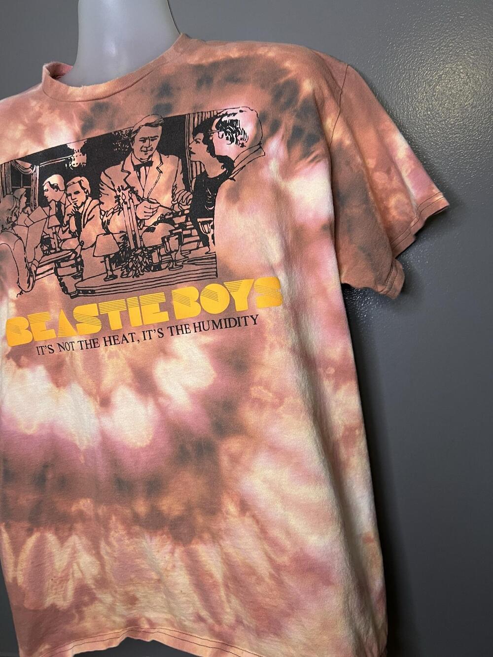Beastie Boys Shirt Mens XL Brown Tie Dye Heat Humidity Graphic Band Tee Music - Picture 4 of 6